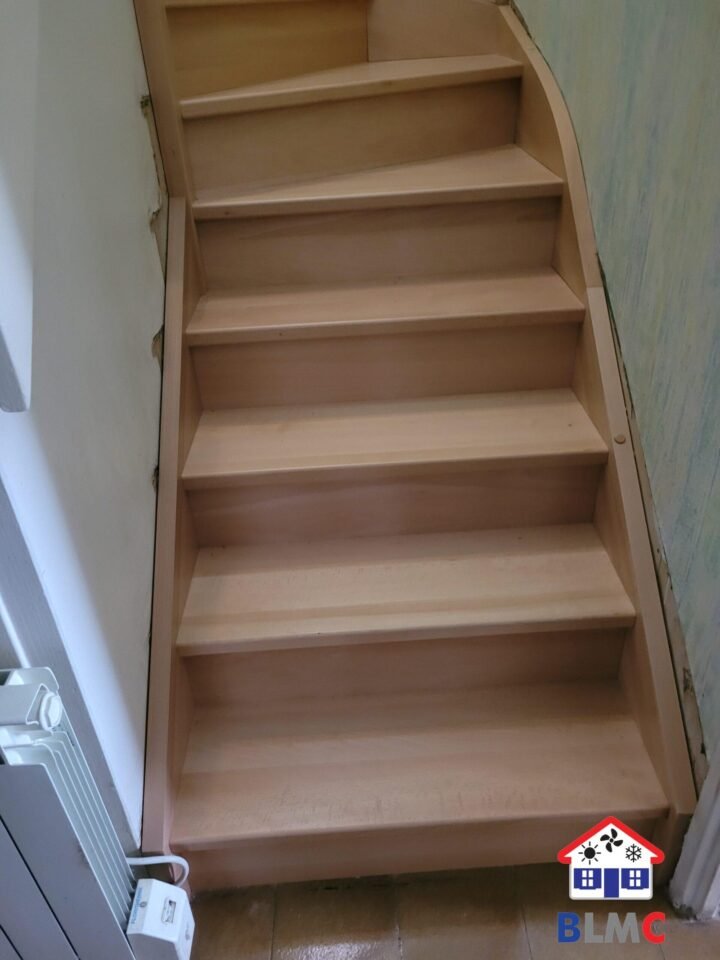 escalier en bois sur mesure après